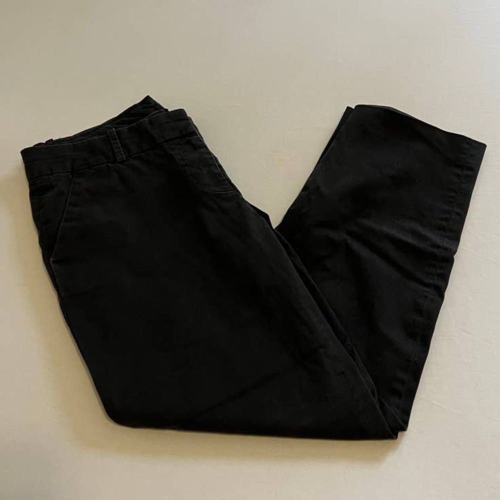 J. Crew Black Cafe Capri pants 4